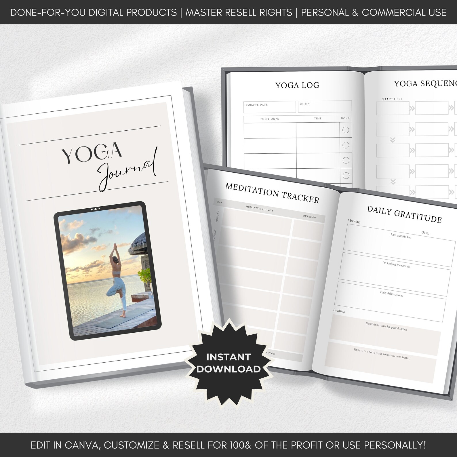 5,300 Editable Canva Planner Templates Master Resell Rights PLR MRR ...