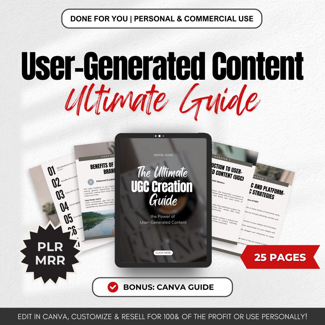 Ultimate Guide to UGC | Master Resell Rights MRR, Private Label Rights ...