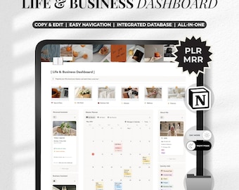Ultimate All-In-One Life And Business Notion Planner | Entrepreneur Toolkit, Personal Life Vision OS, Digital Planning Dashboard Template