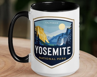 US National Parks Yosemite Coffee Mug, Scenic Nature Print for Everyday Enjoyment, Gift for Outdoor Lovers, Gift for Nature Enthusiasts
