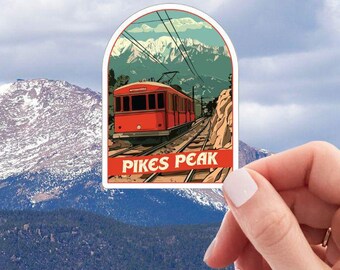 Pikes Peak Colorado Sticker Vinyl Decal Sticker - Etsy
