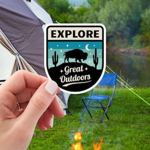 Exploring Life Travel Sticker, Scenic Outdoor Adventure Decor, Perfect for Laptops, Ideal Travel Enthusiast Gift, Unique Wanderlust Gift