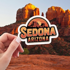 Great Outdoors Sedona Arizona Vinyl Sticker, Sedona AZ, Desert Scene Decal for Adventure Lovers, Perfect Gift for Nature Enthusiasts
