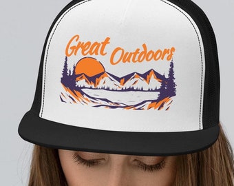 Gorra de camionero para acampar, elegante gorra de malla para entusiastas de las actividades al aire libre, excelente regalo para excursionistas y campistas