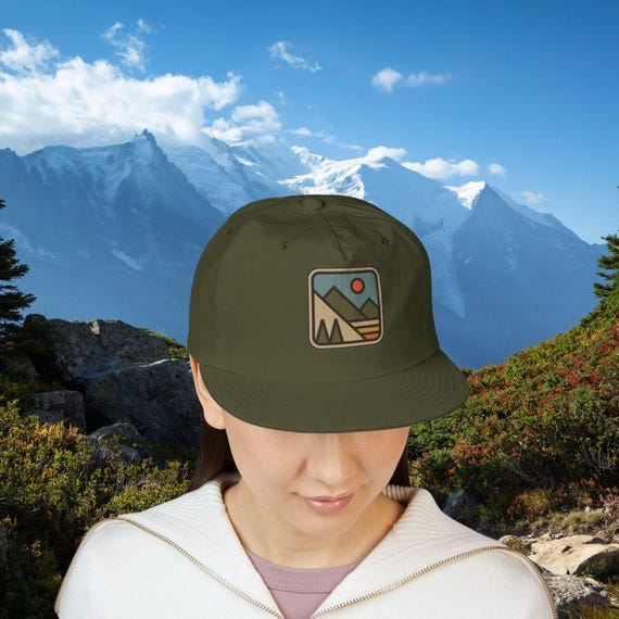 Retro Surf Cap: Recycled Nylon Beach Hat, Adjustable Snapback
