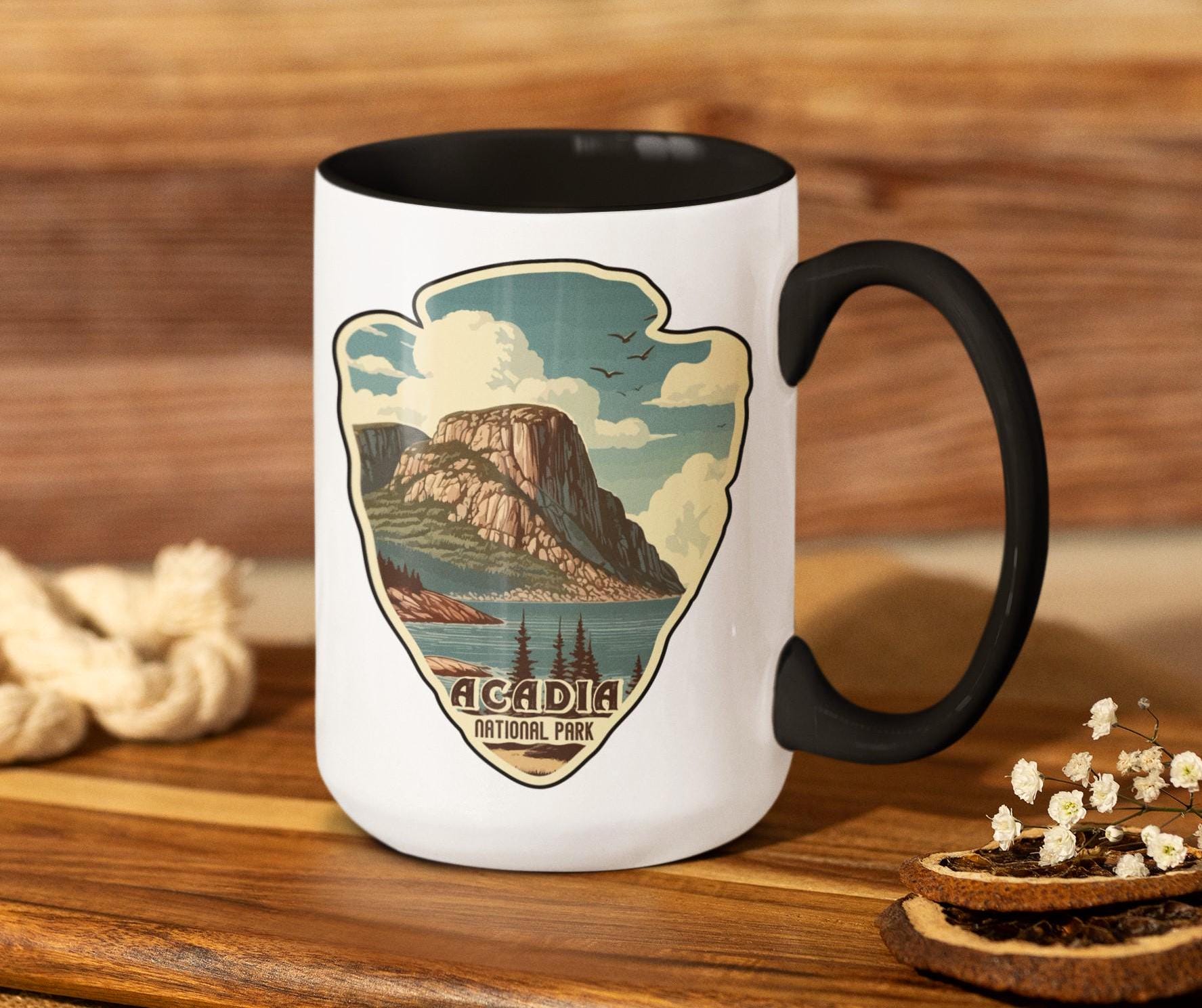 Acadia National Park Coffee Mug: Scenic US National Parks Design
