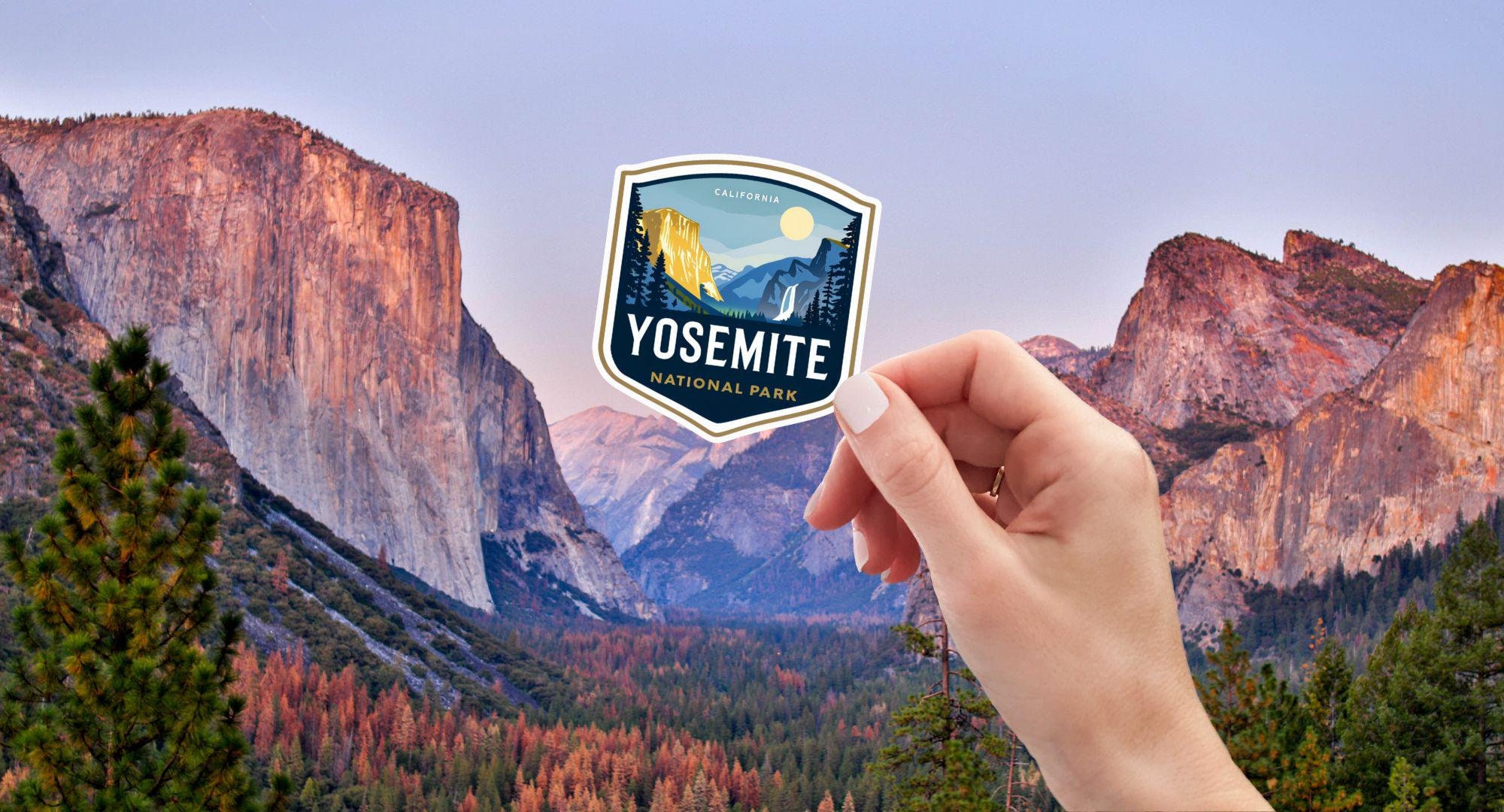 US National Parks Yosemite National Park Sticker | Durable Vinyl for Outdoor Enthusiasts | Celebrate National Parks & Adventure Everywhere