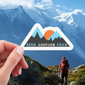 Adventure-Inspired Kiss-Cut Stickers, Nature Lover&#39;s Decor, Laptop Stickers, Hiking Gear, Gift for Outdoor Enthusiasts