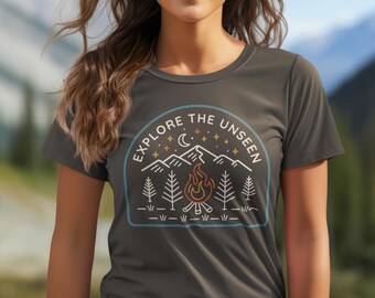 Great Outdoors Explore the Unseen T-shirt, Adventure Graphic