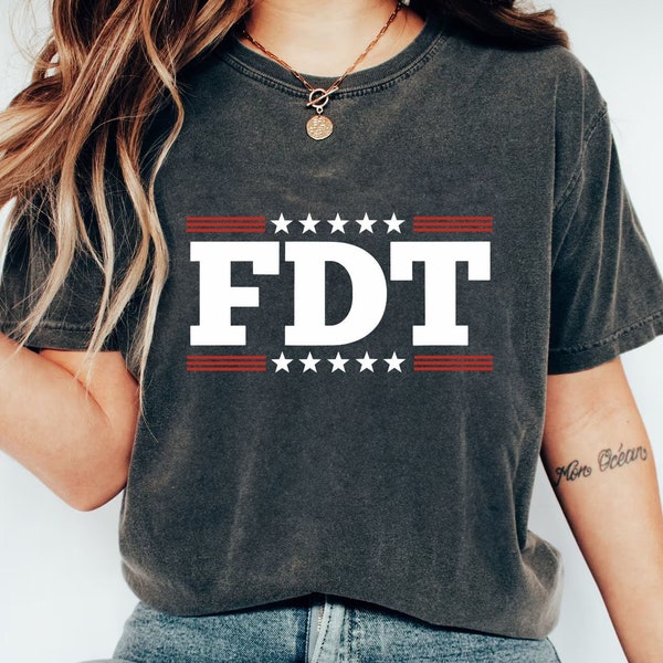 Camiseta F Trump, Camiseta anti-Trump, Camiseta anti-MAGA, Camiseta para las elecciones presidenciales de 2024, Vota por Harris, Camiseta política divertida FDT, Regalo demócrata