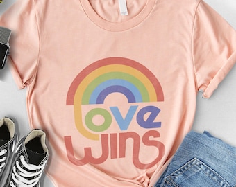 Love Wins Pride Shirt, LGBTQ Equality Tee, Inclusive Support Shirt, Empowerment Tshirt, Statement Tee, Community Pride Gift, Pride Month Top