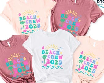 Beach Crew 2026, Summer Vacation Shirts, Family Trip, Matching Tees, Group Holiday Gift, Coastal Outfits,Tropical Family Look,Vacation Shirt