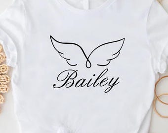 Custom Mom Shirt,Personalized Angel Shirt, Baby Memorial Gift, Loss Angel Shirt, Angel Mama Shirt,Greif Shirt,Gift for Loss, Mom of an Angel