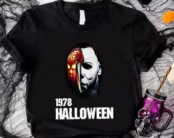 Michael Myers 1978 Halloween T Shirt, Classic Horror Movie Tee, Spooky Graphic Shirt, Fall Scary Movie Top, Halloween Costume Season Apparel