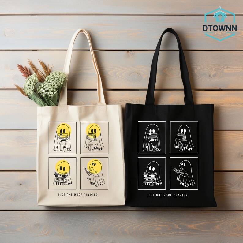 two totes bags one with a star wars scene and the other with a dart
