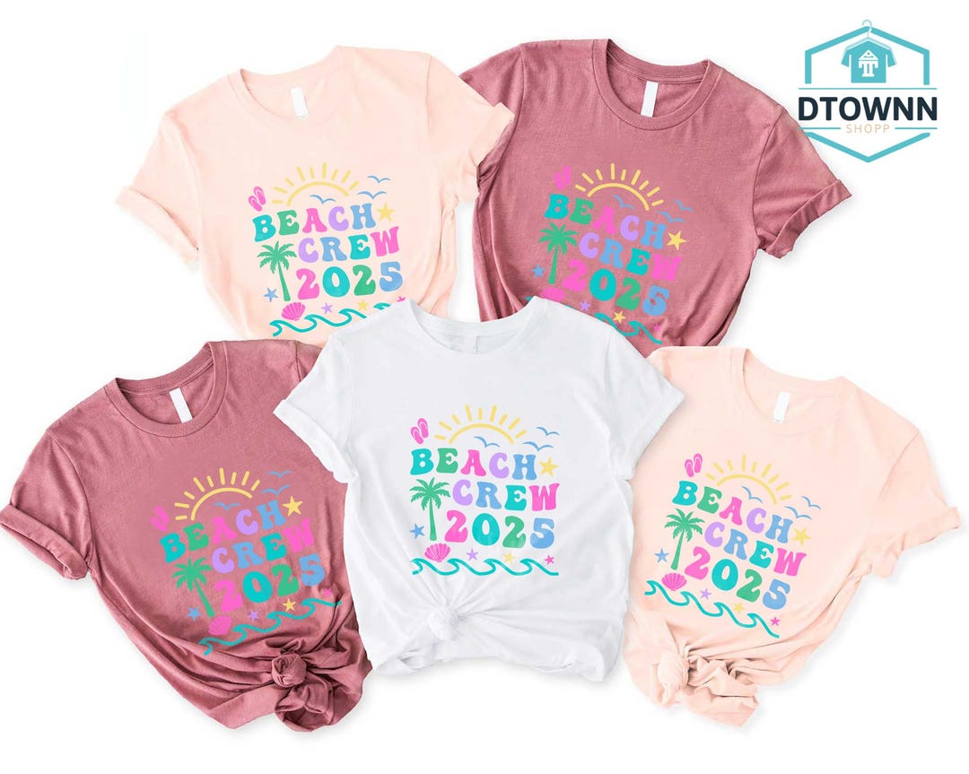 Beach Crew 2026, Summer Vacation Shirts, Family Trip, Matching Tees, Group Holiday Gift, C