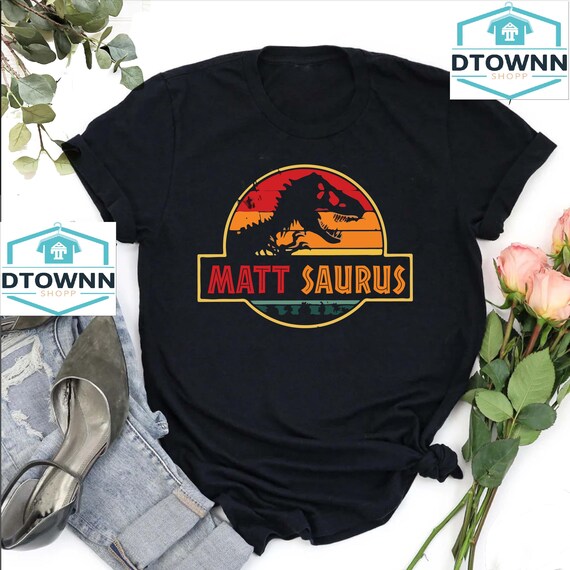 Custom Dinosaur Name Shirt,T-Rex Name Shirt,Funny Dinosaur Birthday Gift,Kids Dinosaur Shirt,Dinosaur Lover Shirt,Personalized Dinosaur Gift