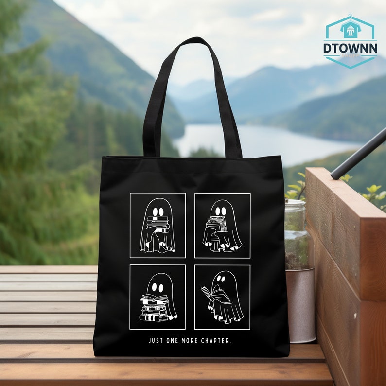 a tote bag with a picture of darth vader and other characters