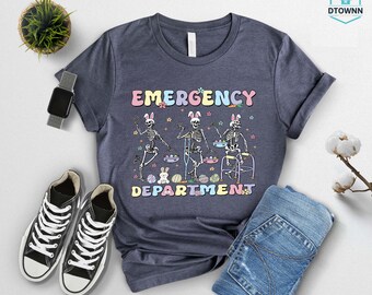 Emergency Department Easter Shirt, Nurse ER Bunny Tee, Holiday Gift
