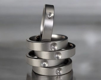 Anillos en blanco de acero inoxidable con soporte adhesivo | Anillos de dedo de alta calidad en diferentes tamaños para hacer tus propios anillos | HECHO EN ALEMANIA