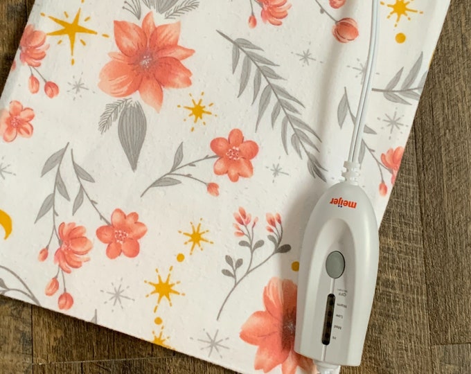 Ballerina Floral Cover, 1 Layer Flannel Heating Pad Cover, Replacement