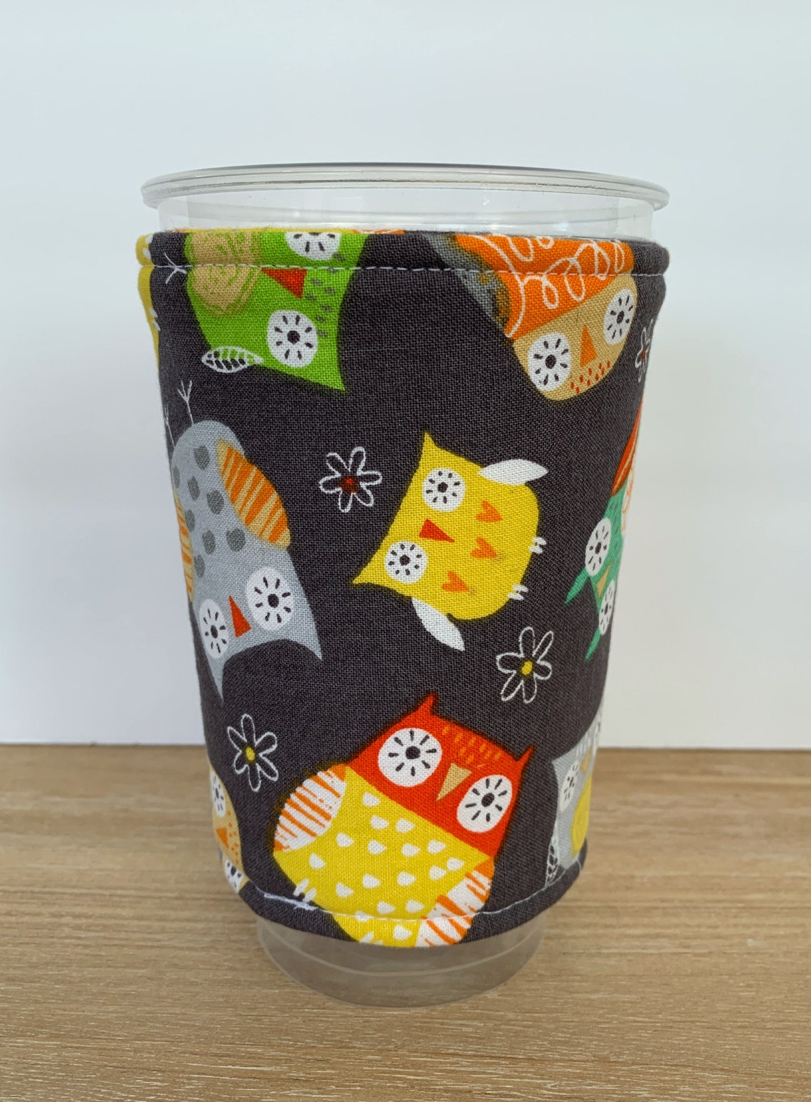 Baby Owl Insulated Drink Cozy Insulated Drink Wrap Drink Etsy