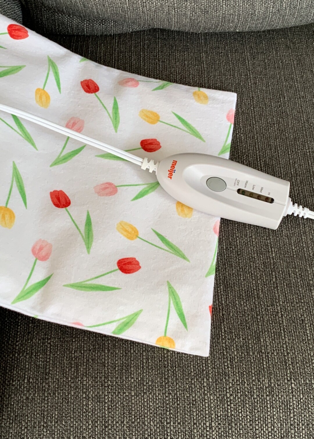 Spring Tulips, Heating Pad Cover, Replacement Cover, Floral Cover, Fits