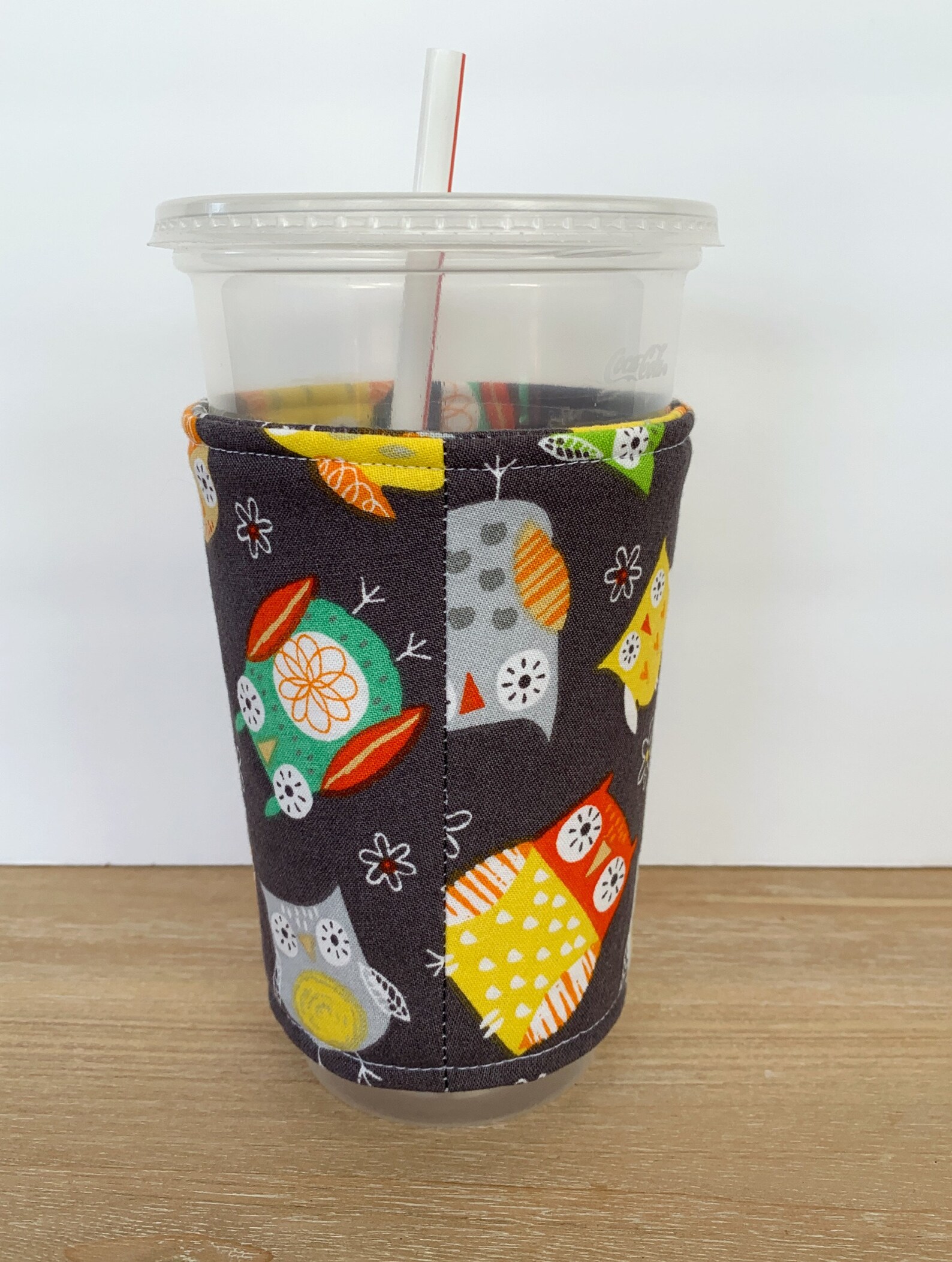Baby Owl Insulated Drink Cozy Insulated Drink Wrap Drink Etsy