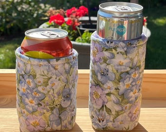 Sweet As Can Be, Floral Can Cozy, Floral Can Sleeve, Regular 12 oz Can, Slim 12 oz Can, Insulated Can Cozy, Drink Sleeve, Beverage Cozy