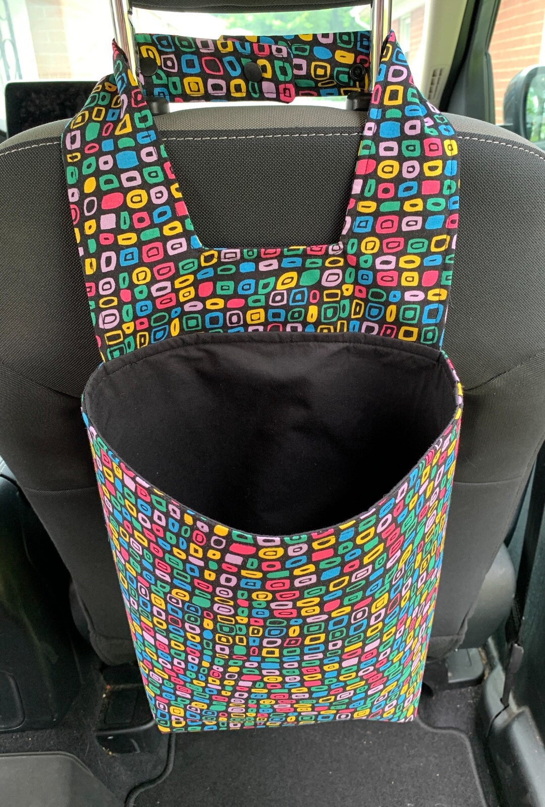 Bright and Colorful, Car Trash Bag, Fabric Trash Bag,car Garbage Bag