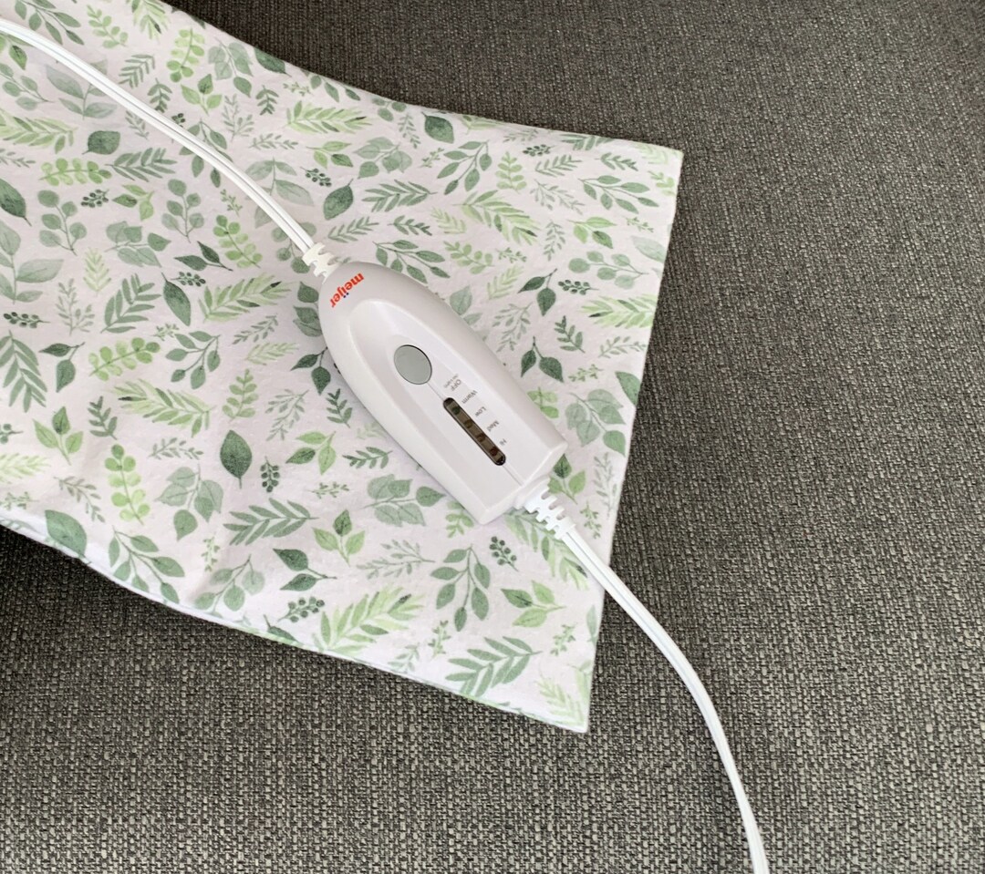 Eucalyptus Print, Heating Pad Cover, Electric Heating Pad, Replacement