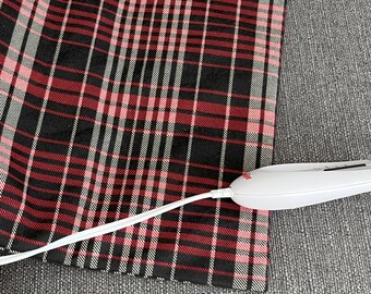 Red Black and White Plaid, Flannel Cover, Heating Pad Cover, Replacement Cover, Plaid Cover, Fits 12x15 in Pad, Cotton Cover, Heat Therapy