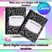 Editable Composition Notebook Template (6.5x9.5 In) (digital Download ...
