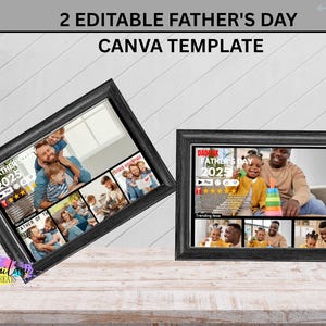 6 fathers day digital photo template , dad editable template . Dadflix custom digital template , netflix movie poster canva . Dad frame