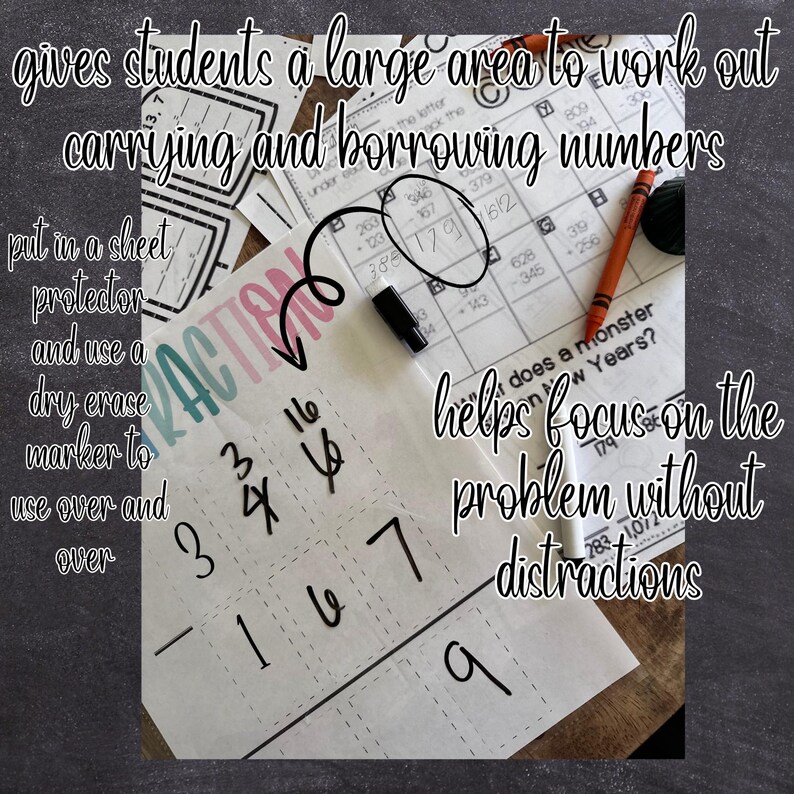 Subtraction Worksheet PDF/JPG| Printable Homeschool Worksheet, Math ...