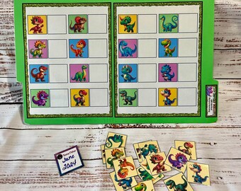 Cute Dinosaur Identical Picture File Folder Game Kindergarten Preschool Math Discrimination Special Education Task Box Activity