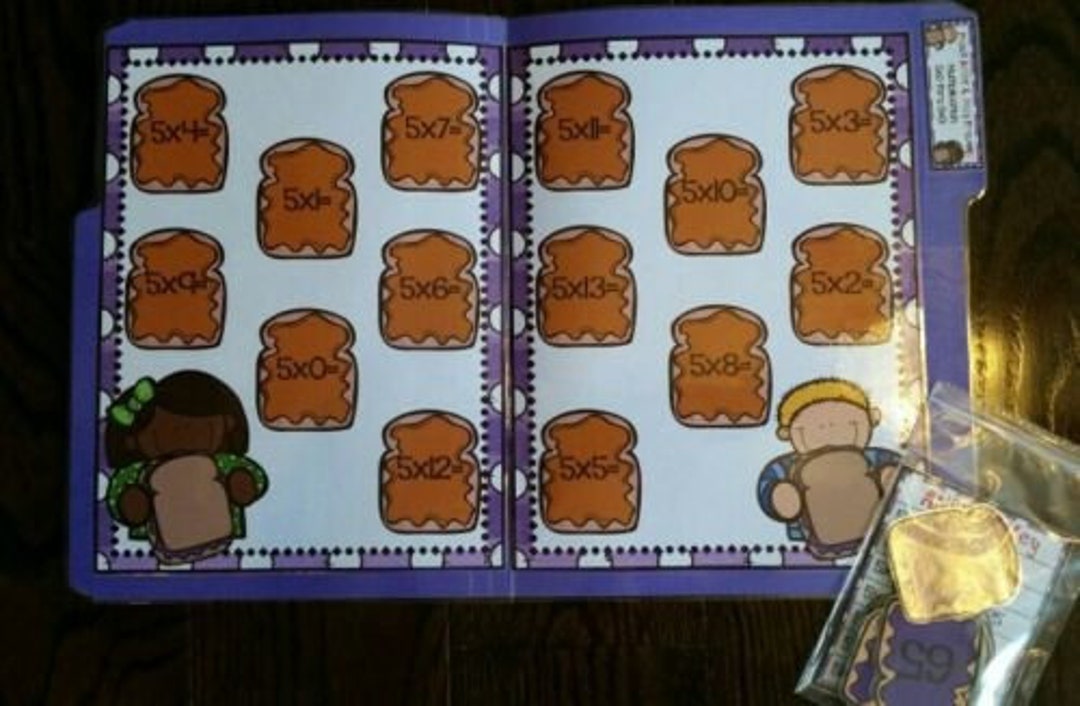 PB & J Times Math File Folder Game Center Teacher Resource ...