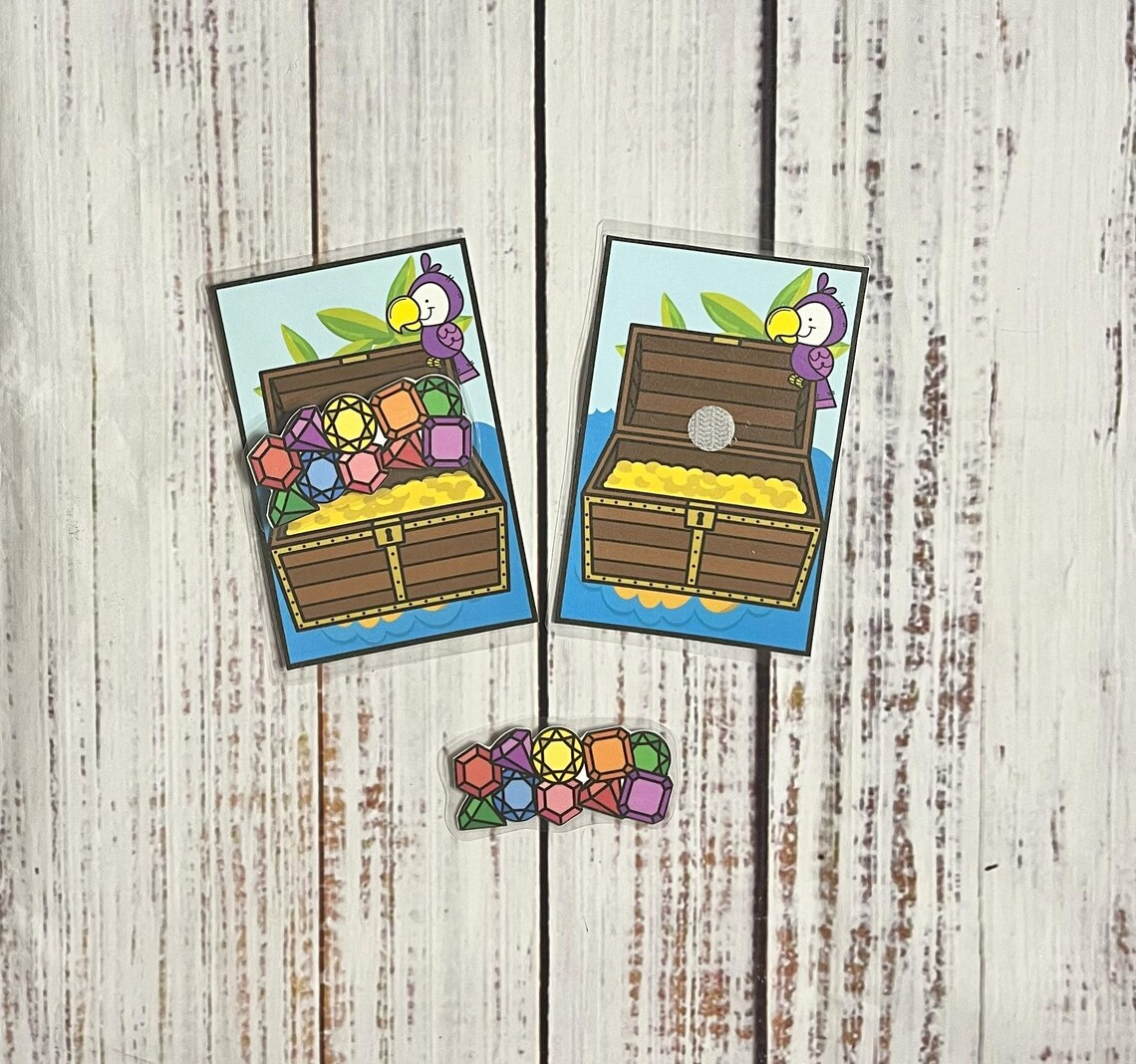 Treasure Hunt! Errorless Learning File Folder Game Pre-k Visual ...