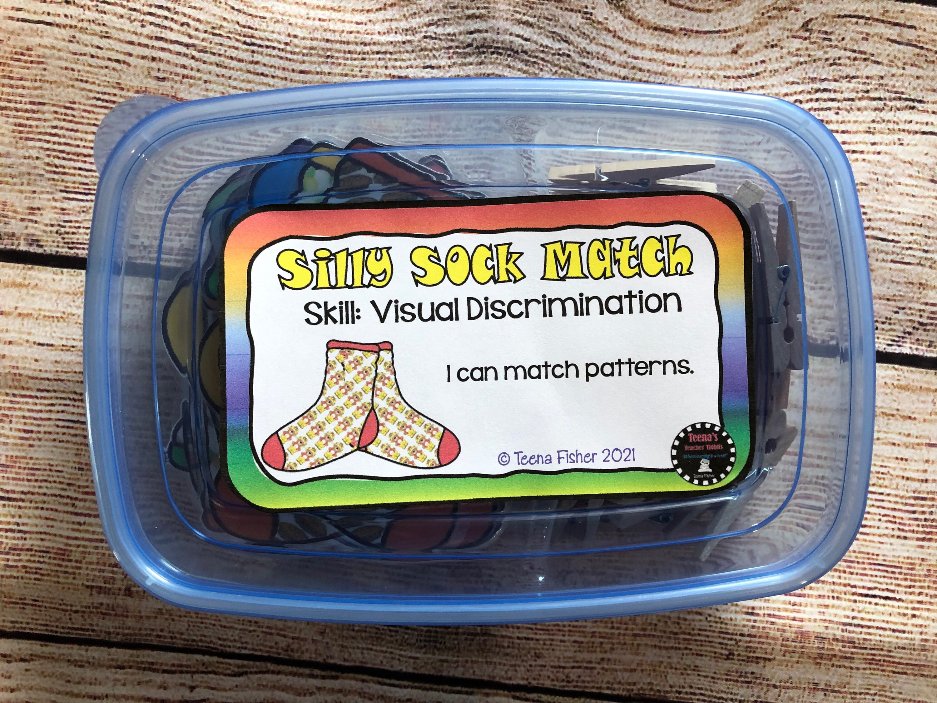 Pattern Matching Visual Discrimination Task Box Busy Bag Laminated ...