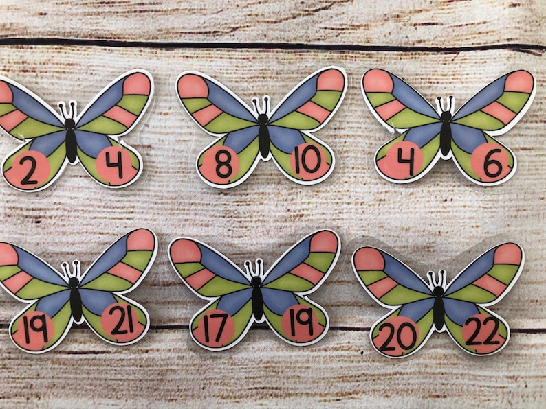 Blooming Numbers Math File Folder Game Center Teacher Resource - Etsy