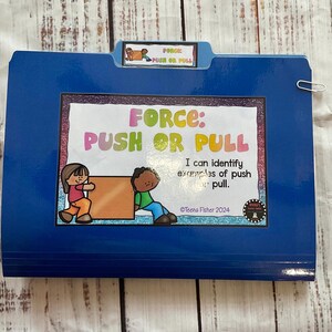 Force Push or Pull Motion Sort Science File Folder Game Task Activity ...