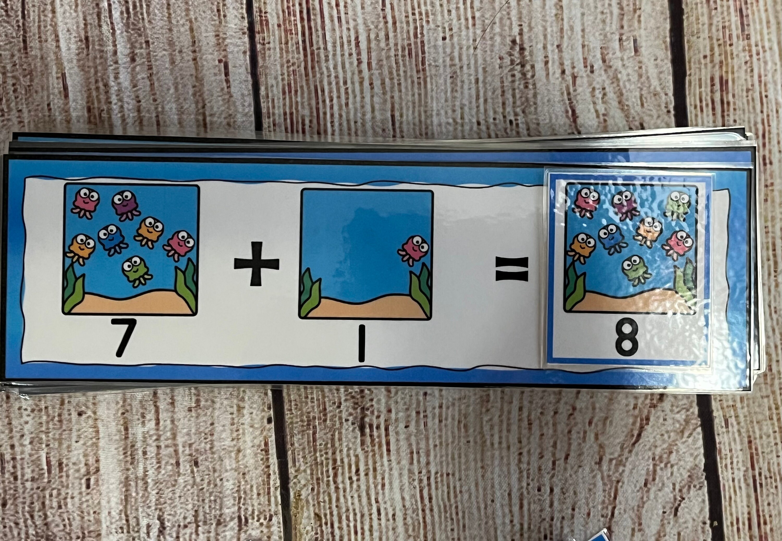 Jellyfish Picture Addition to 10 Kindergarten First Second Grade Math ...