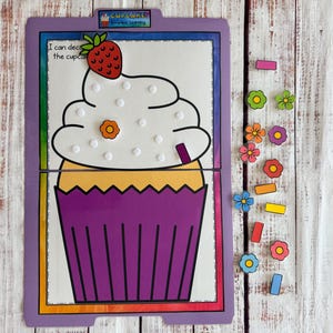 Cupcake! Errorless Learning File Folder Game Pre-K Visual Discrimination Special Education Task Box Activity