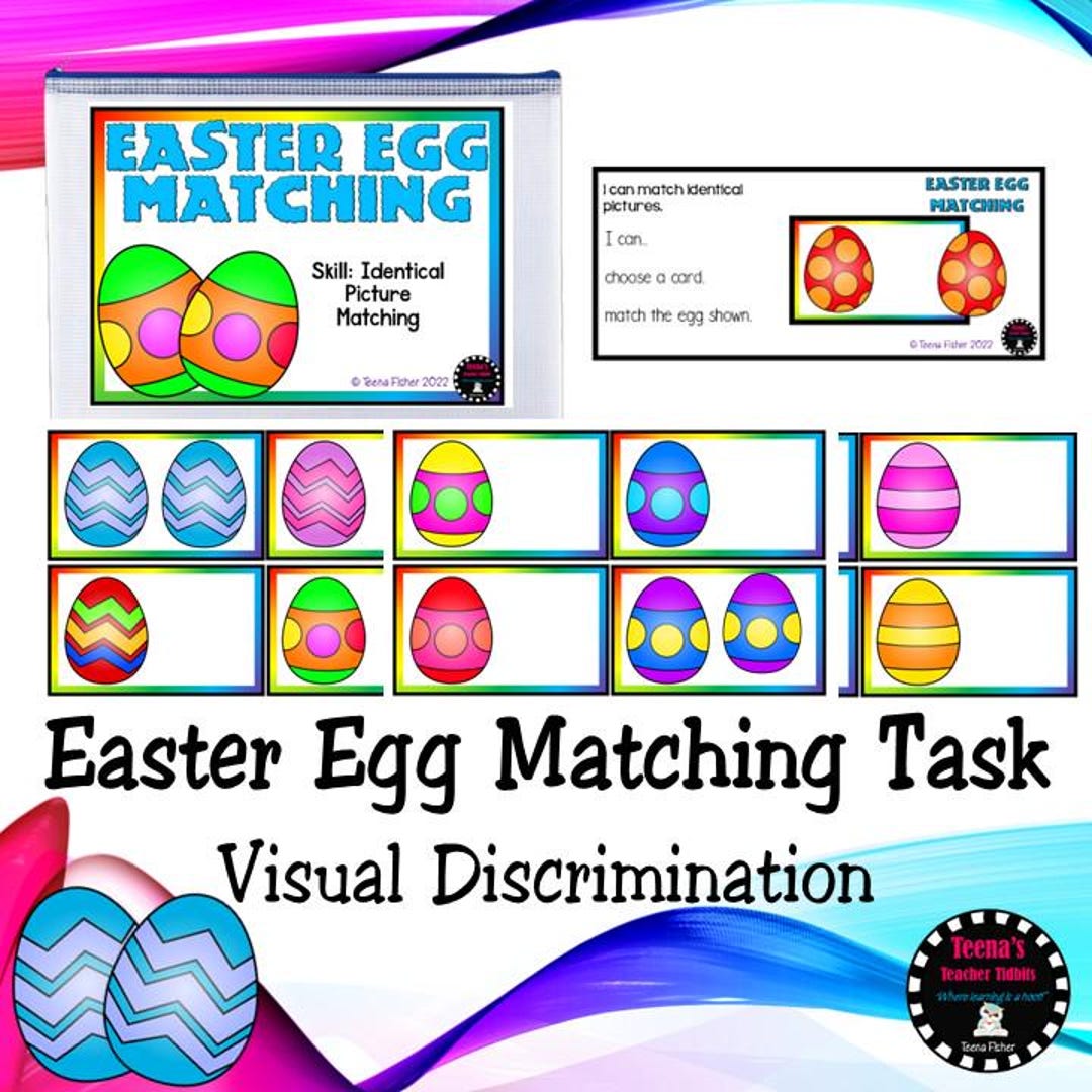 PDF Version Easter Egg Identical Picture Matching Visual Discrimination ...