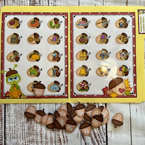 Teacher Made Autumn Cricket Beginning Sounds File Folder Game Literacy Center Language Arts Fall
