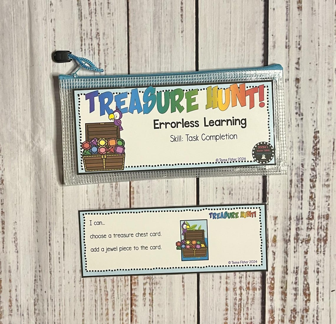 Treasure Hunt! Errorless Learning File Folder Game Pre-k Visual ...