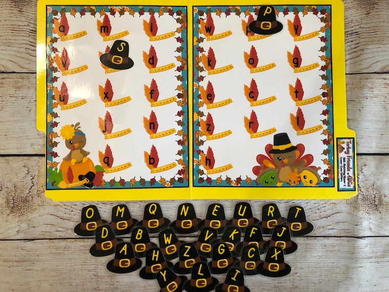 Teacher Made Alphabet Letter Matching File Folder Games Literacy Center ...