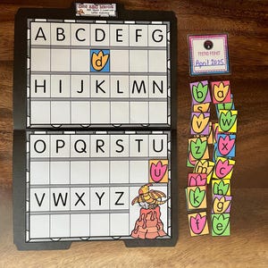 Dinosaur Alphabet Match File Folder Game Literacy Center Language Arts Preschool Kindergarten Special Education