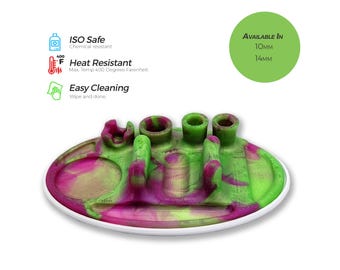 iDab Dab Station | Silicone Oval (3D PRINTED + SILICONE)