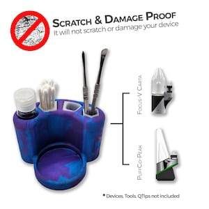 PuffCo STATION - Wear/ Scratch Proof | PuffCo Peak & Peak Pro / V Carta (3D PRINTED + SILICONE)